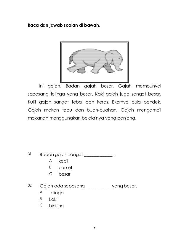 Soalan Objektif Bahasa Malaysia Tahun 3 - Nice Info d