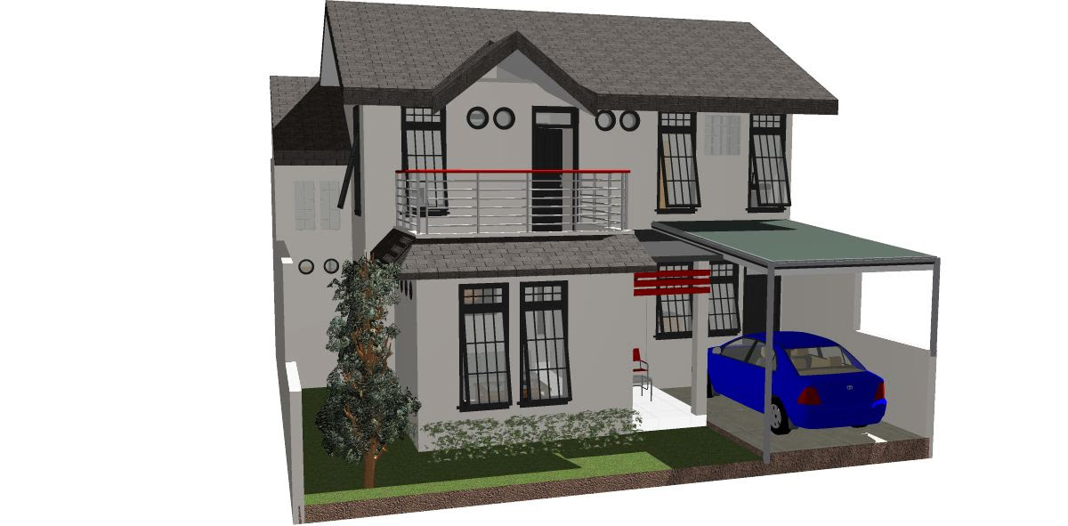 Gambar Cari  Desain Rumah  Minimalis  2 Lantai Hontoh