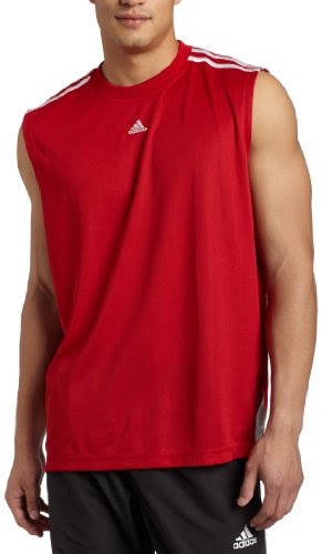Gym Shirts: adidas Men's 3-Stripes Sleeveless Tank Top