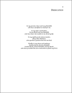 Jones (begin the abstract here a special thanks also to howard anton 1, from whose book many of the examples used in this sample research paper have been quoted. Example Dedication Page Research Paper Example Dedication Page Research Paper