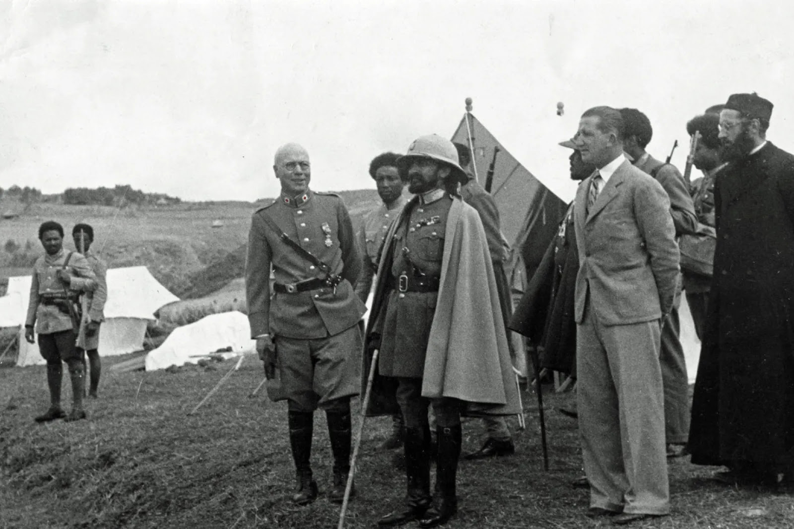 Emperor Haile Selassie in Dessie, Ethiopia, February 1936