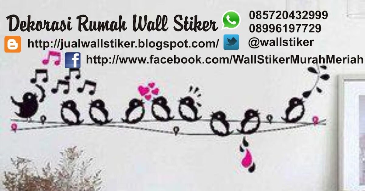 Jual Wall Sticker Untuk Kamar - Stiker Dinding Murah