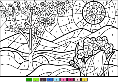 See more ideas about spring coloring pages, coloring pages, spring pictures. Spring Color By Number Free Printable Coloring Pages