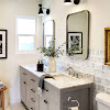 Bathroom Cabinet Painting Ideas / Our Painted Bathroom Vanity The Before After And How To Guide Driven By Decor - The cabinet has a darker color which balances the entire brightness inside this bathroom.