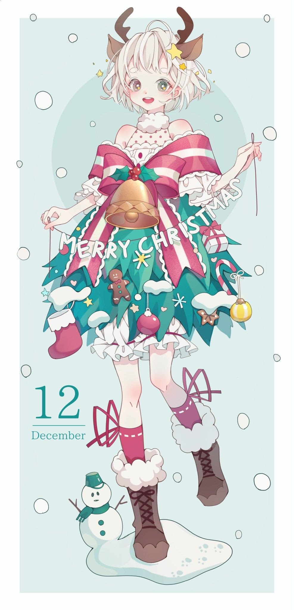 新着可愛い 女の子 イラスト クリスマス イラスト画像