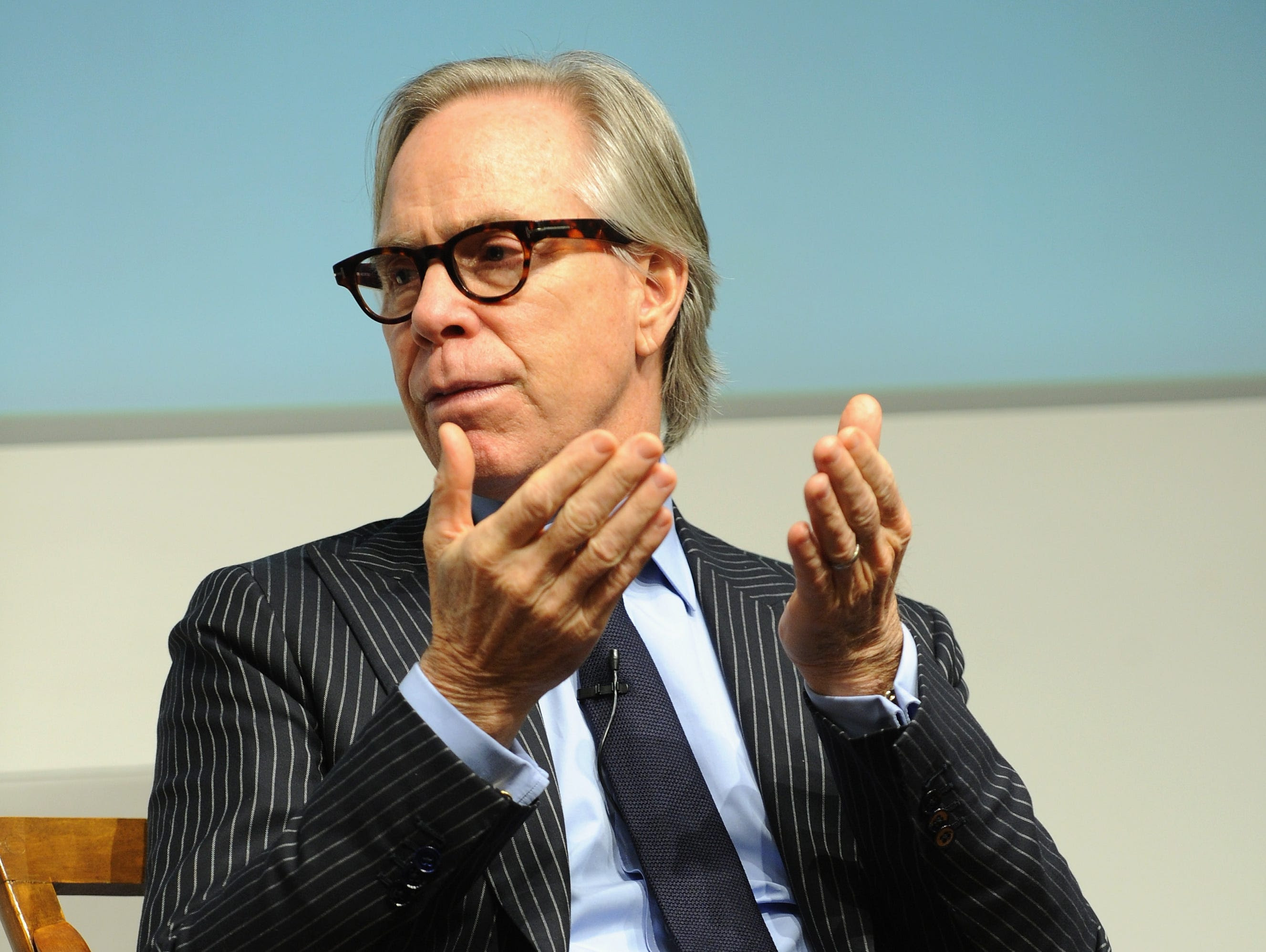 Tommy Hilfiger speaks at Harvard Business School in November 2014.