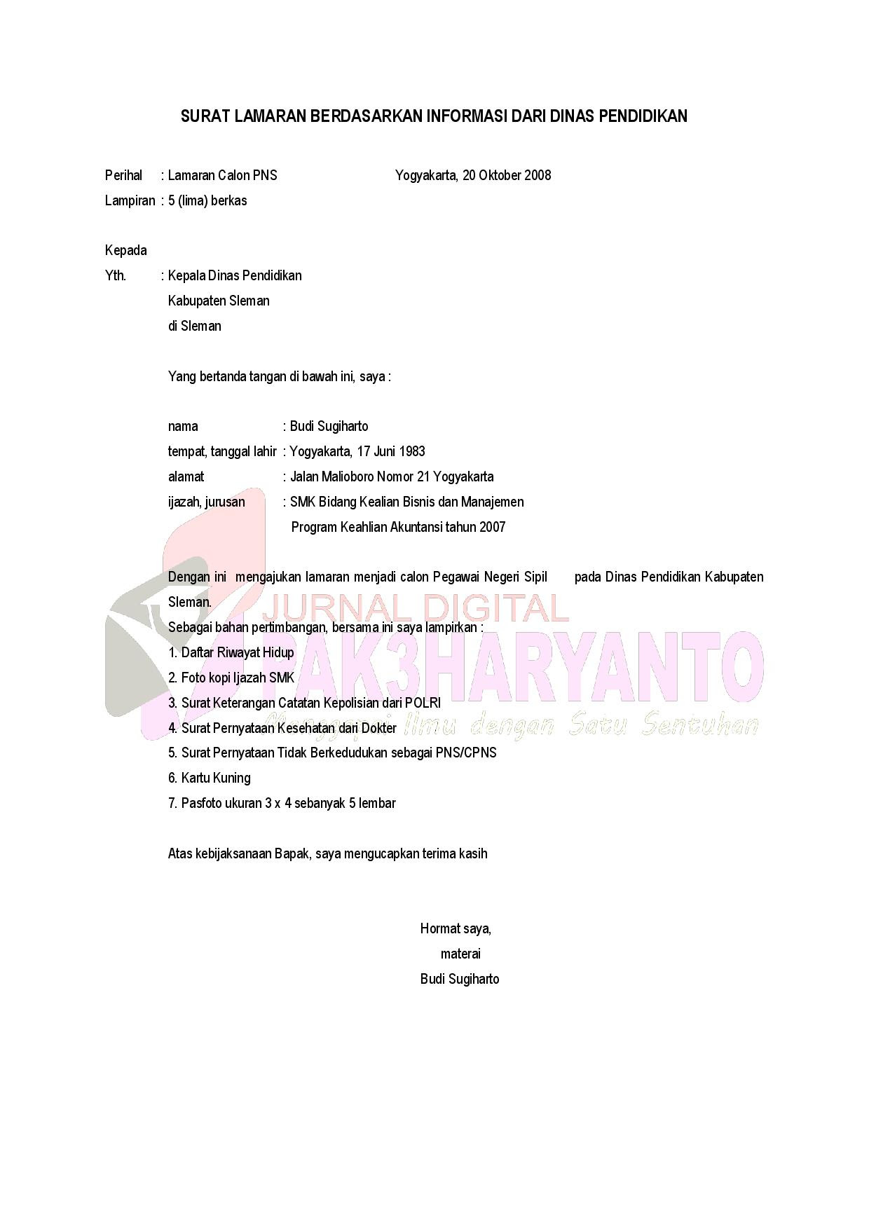 50 Contoh Surat Lamaran Kerja Optik Berbagi Resep