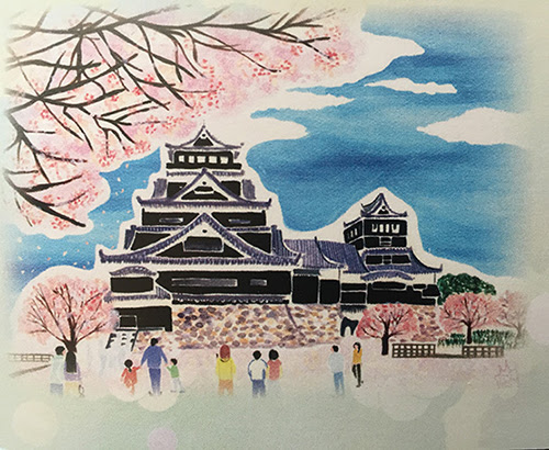最高のコレクション かっこいい 熊本 城 イラスト
