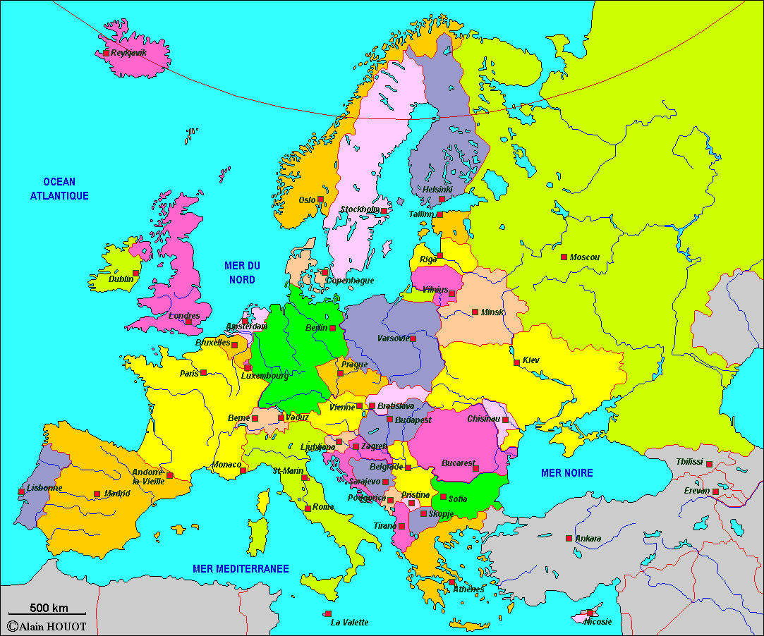 25 Elegant Carte Des Capitales Européennes