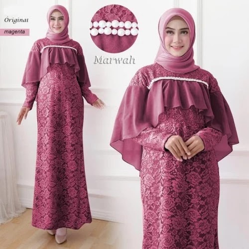 Gaun Pesta Brokat Warna  Magenta  85 Gambar Baju  Brokat 