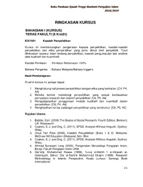 Ikrl 3033 kaedah penyelidikan dalam pendidikan sekolah rendah panduan kursus pengenalan krl 3033 (kaedah penyelidikan dalam chua yan piaw. Page 175 Buku Panduan Ijazah Tinggi Sesi 2018 2019