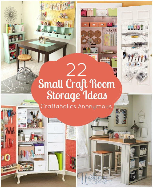 With accessible organization, unbelievable storage, and a dedicated workspace, you'll craft three times as much as you do now and have way more fun doing it. Craftaholics Anonymous Small Craft Room Storage Ideas