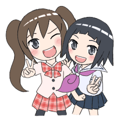 ユニークおかっぱ キャラクター 女の子 無料イラスト集