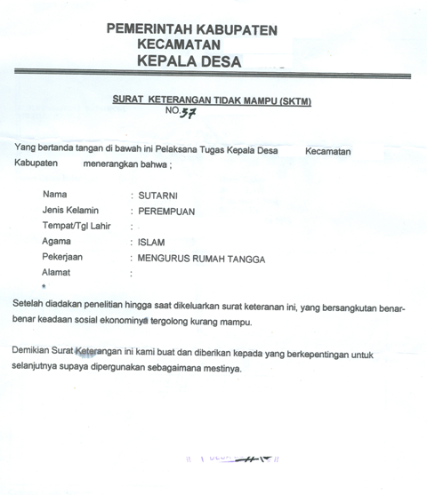 Contoh Surat Keterangan Rekening Listrik Contoh Surat