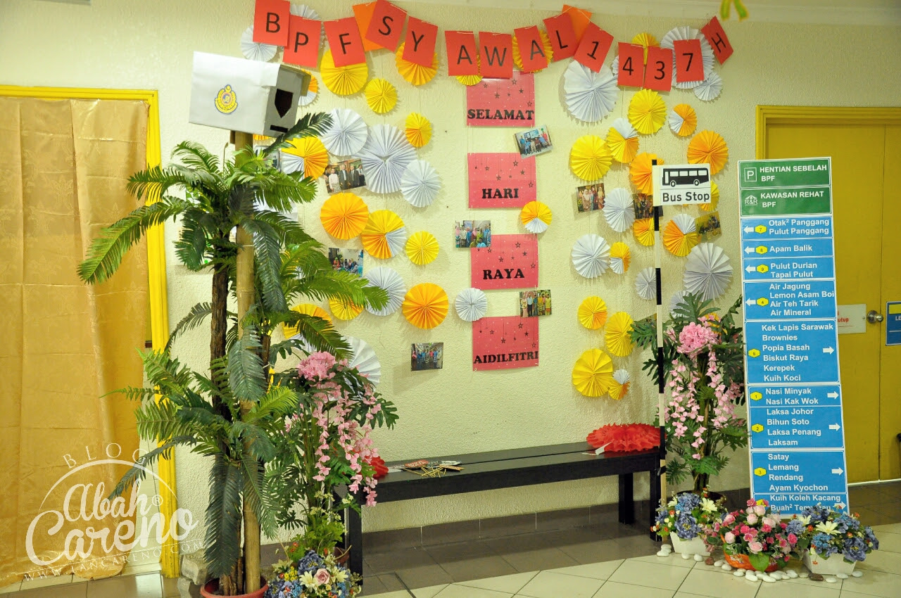 Sore itu suasana agak mendung. Deco Raya Di Pejabat Meriah Dengan Konsep Lebuhraya Blog Abah Careno