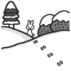 無料ダウンロード うさぎ 足跡 イラスト うさぎ 足跡 イラスト