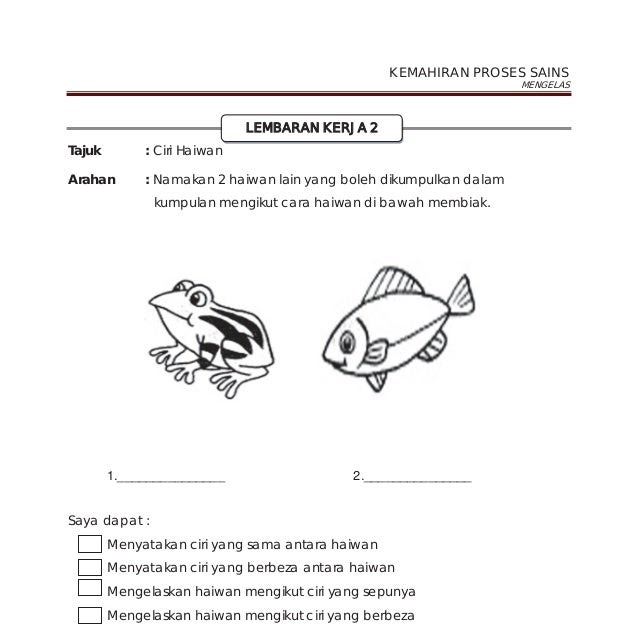 Contoh Soalan Kemahiran Proses Sains Tahun 4 - Jalan Moren