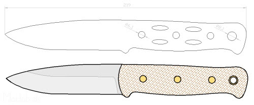 Printing directly from your browser's preview can distort the dimensions. Ako Vyrobit Noz
