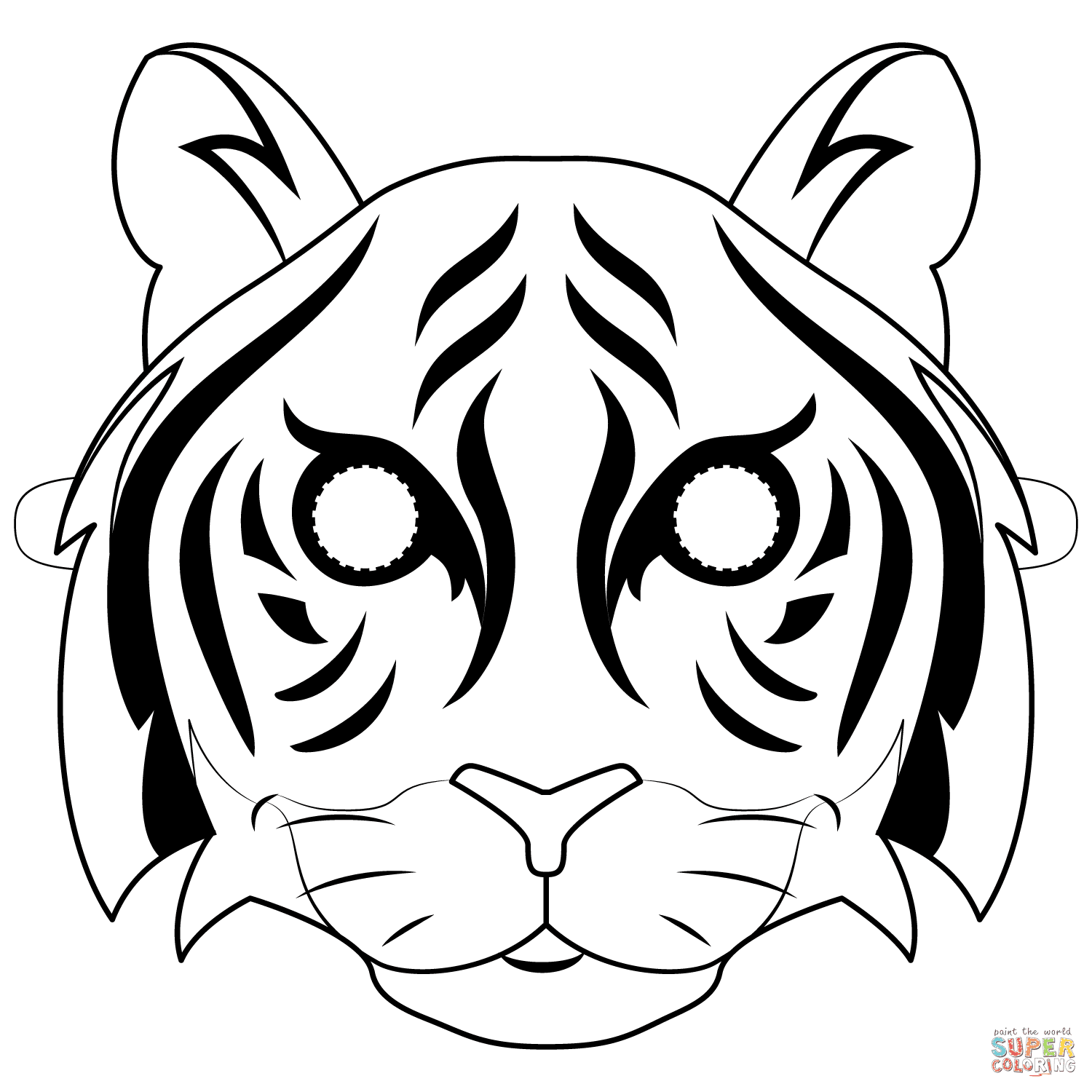 4.5 out of 5 stars 8. Tiger Mask Coloring Page Free Printable Coloring Pages
