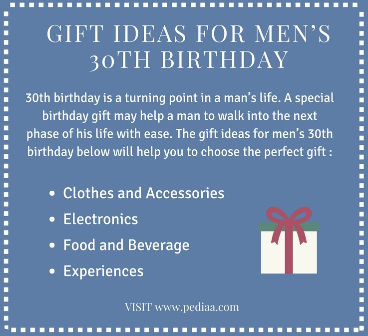 Funny 21st birthday gift ideas for him. Gift Ideas For Men S 30th Birthday Pediaa Com