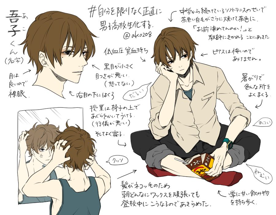 男子高校生 髪型 イラスト Khabarplanet Com