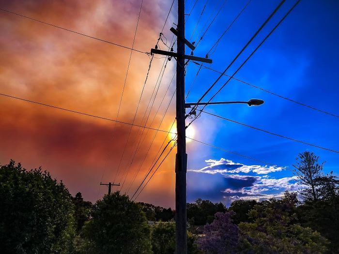 Caught                                                          The Smoke As                                                          It Was                                                          Spreading Over                                                          Our Suburb In                                                          Australia