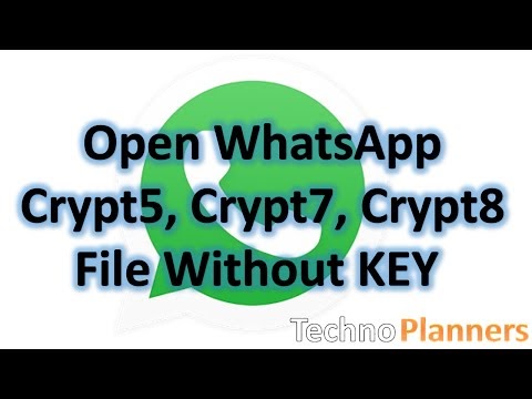 How to Decrypt Whatsapp Database Crypt8 without Key Online ...