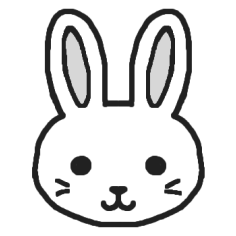 動物の壁紙 ベスト50 うさぎ イラスト 無料 白黒