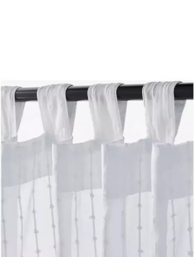This lined custom valance is a black belt home decor original that was designed and constructed by me. Curtains Drapes Ikea Matilda Curtains 2 Panels Sheer White 55 X 98 New In Package Tab Top Home Furniture Diy