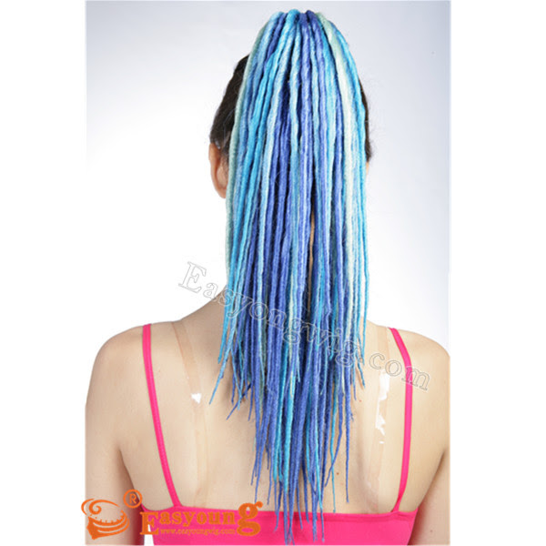 98 ($7.98/count) get it as soon as thu, jun 24. Blue Dreadlocks Claw Clip Afro Braids Hair Pieces R 28l Ponytail Hair Easyoung Industry Co Ltd