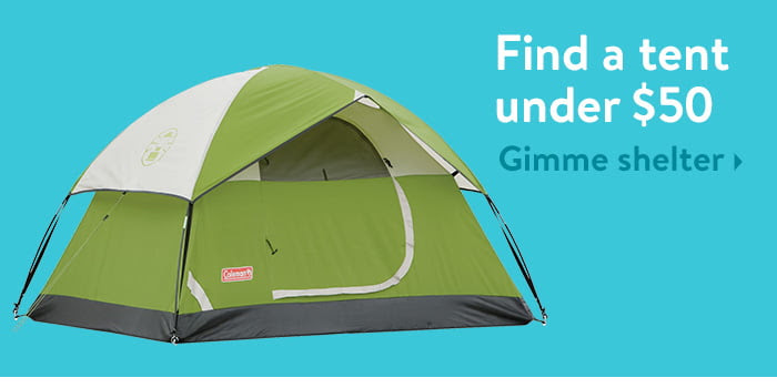 Find amazing tents under $50 