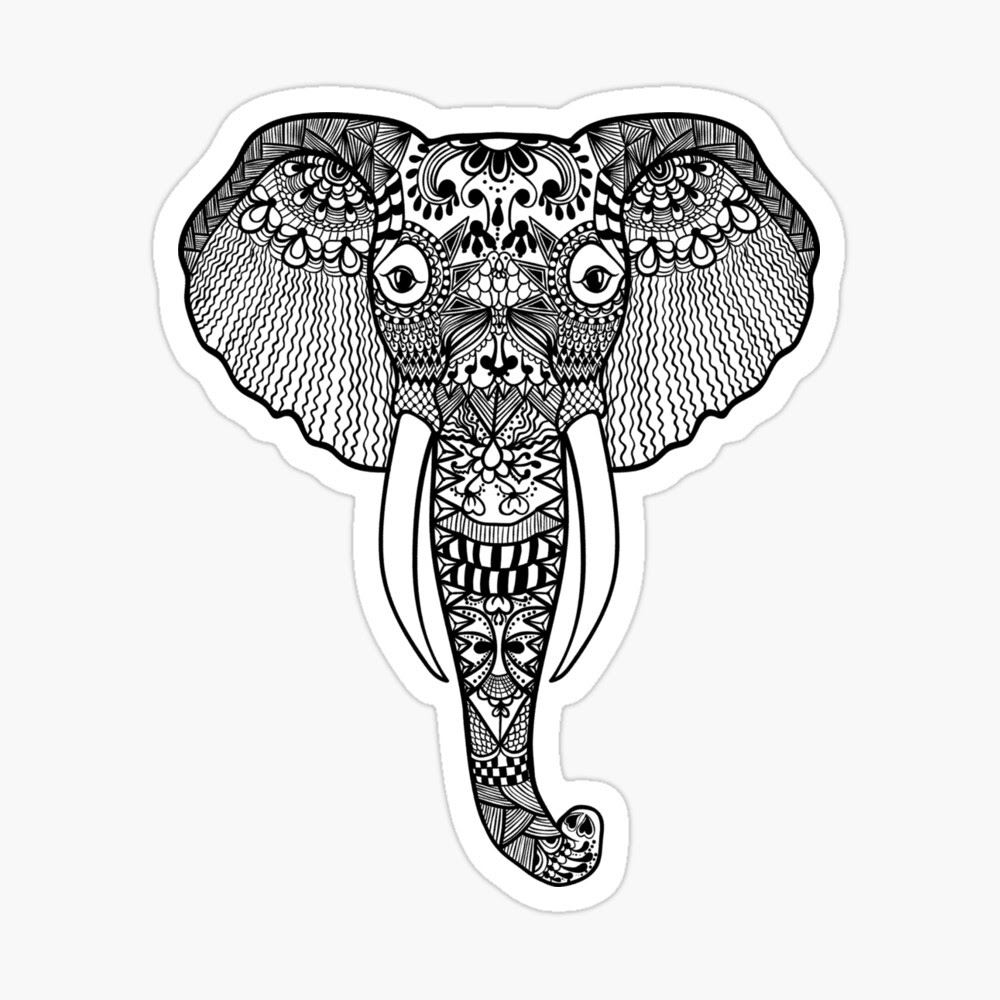Free Free 290 Zentangle Elephant Svg SVG PNG EPS DXF File