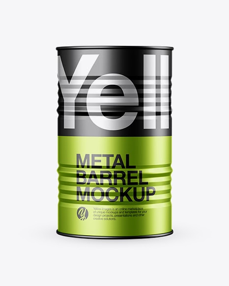 Download Metal Barrel Mockup PSD Template