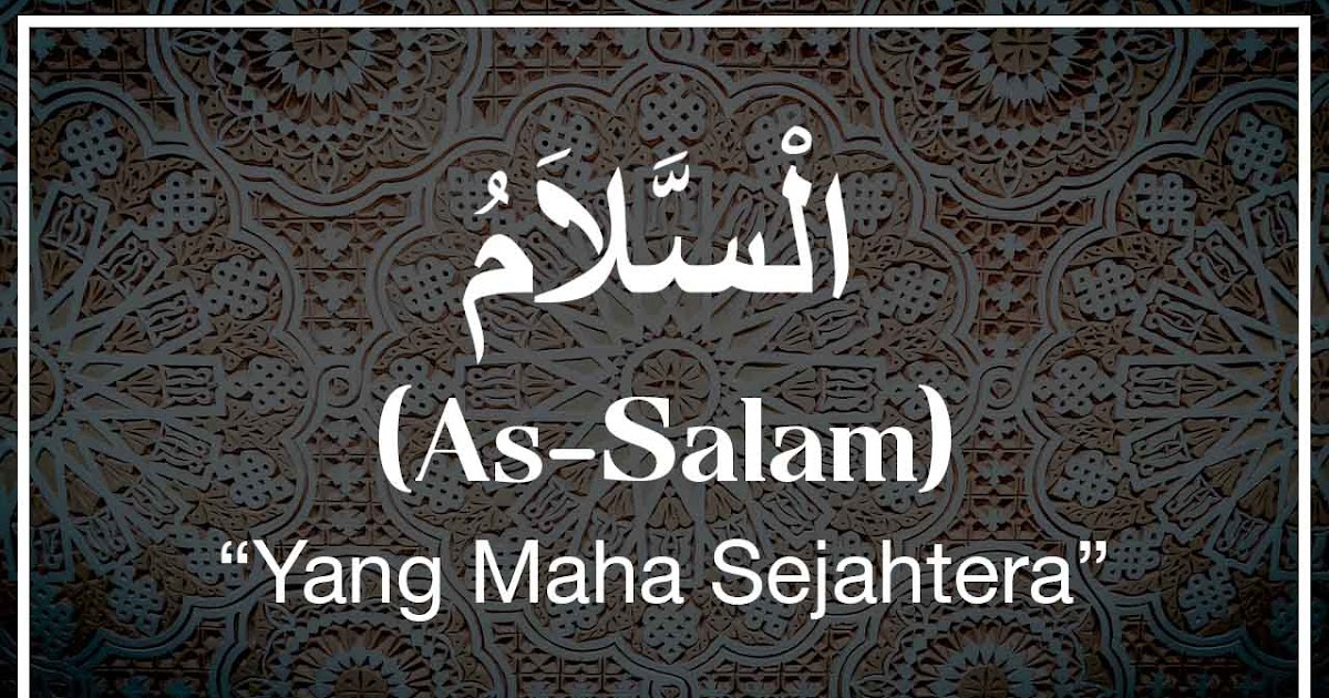 Asmaul Husna Dalam Tulisan Jawi 99 Asmaul Husna Arab