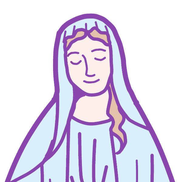 ディズニー画像のすべて 綺麗な聖母 マリア マリア 様 イラスト