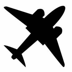 元のシルエット 飛行機 イラスト 簡単 スーパーイラストコレクション