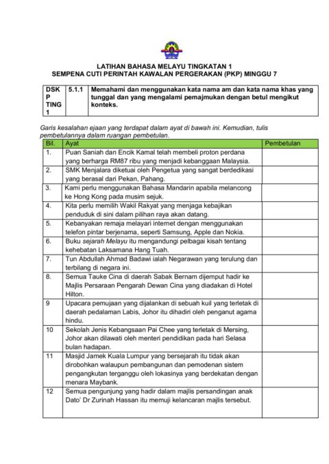 Related posts to soalan kata nama am tingkatan 1. Latihan Pengukuhan Pdp Pkp3 T1 Flip Ebook Pages 1 44 Anyflip Anyflip