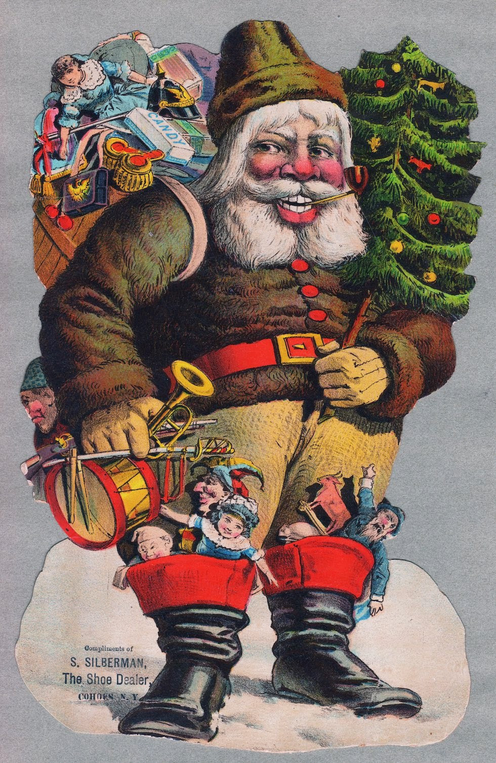 Vintage Christmas Card art  11