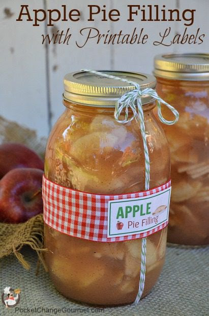 We followed the recipe for apple pie filling found in the ball blue book which is almost identical to the one you have here; Canned Apple Pie Filling Printable Labels Pocket Change Gourmet