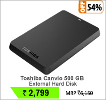 Toshiba Canvio 500 GB External Hard Disk