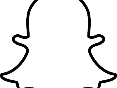 Vers le haut snapchat logo aesthetic noir 454158