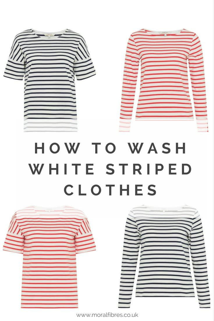 It's best to sort your laundry into whites, brights, and darks. How To Wash White Striped Clothes The No Fuss Way Moral Fibres Uk Eco Green Blog