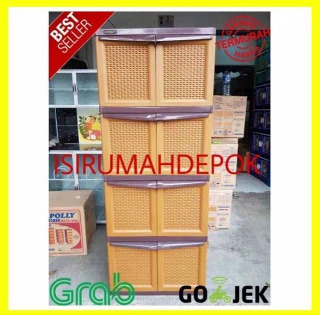  Harga Lemari Plastik Napolly 4 Susun  8 Pintu LEMARIWEUH