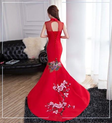 I documenti che non devono mai mancare e riempiti con cura per importare abiti da. Abbigliamento E Accessori Cheongsam Qipao Cinese Donna Ricamo Abito Da Sposa Abito Lungo Sera Party Krivas
