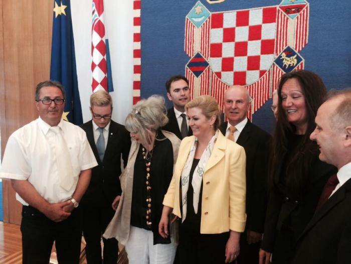 President Kolonda Grabar-Kitarovic Met With Croats From Abroad in Zagreb, July 2015 and other times