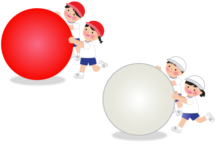 Kasword 運動会 イラスト 大玉ころがし