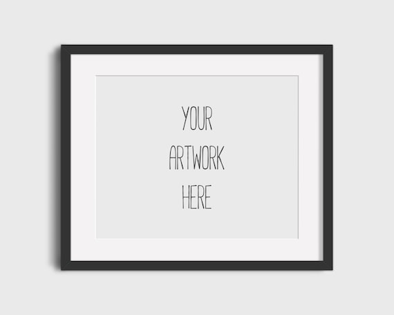 Download Horizontal Frame Mockup Landscape Simple Frame Mockup Black Frame | Mockups Photoshop Gratis