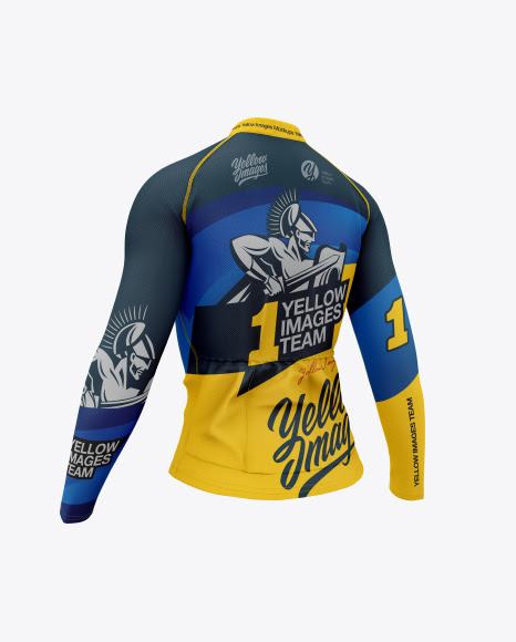 Download Women`s Cycling Jersey Back Half Side View Jersey Mockup ...