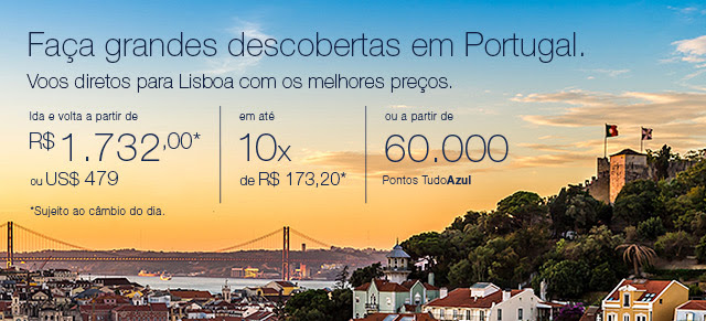 A Azul tem as melhores ofertas.