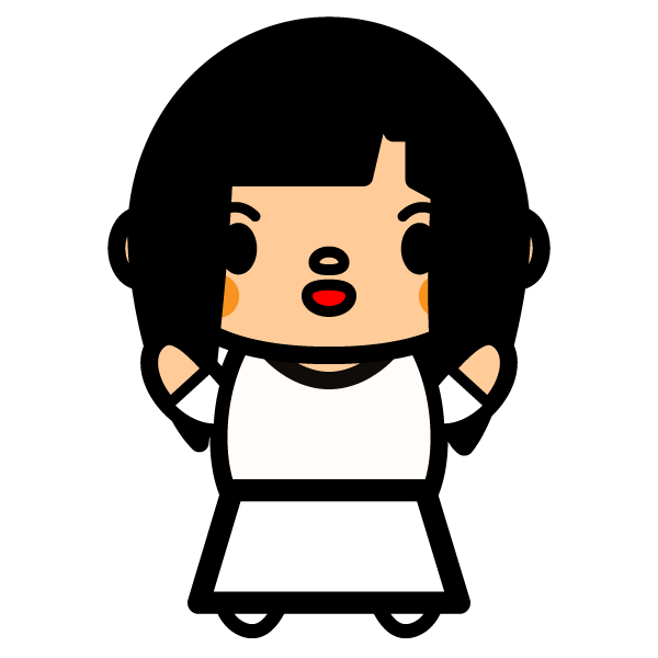 完了しました おかっぱ イラスト おかっぱ イラスト かわいい